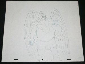 Prince Vultan Hawkman from Flash Gordon Pencil Animation Art - FG 33 5
