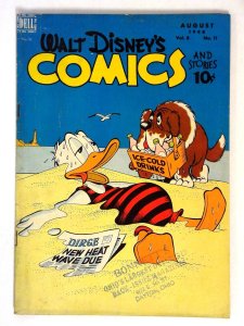 Walt Disney's Comics and Stories  #95 St. Bernard Heat Wave Dell (1948) VG/FN