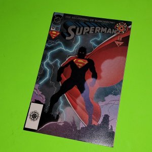 1994 SUPERMAN 0 ZERO HOUR LOGO Jurgens Breeding VG-F