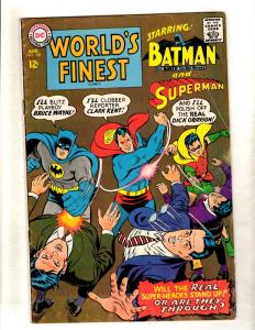 World's Finest Comics # 168 FN DC Silver Age Comic Book Superman Batman JL15