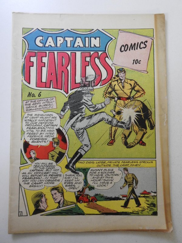 Holyoke One Shot #6 (1944) Captain Fearless VG/FN Condition!