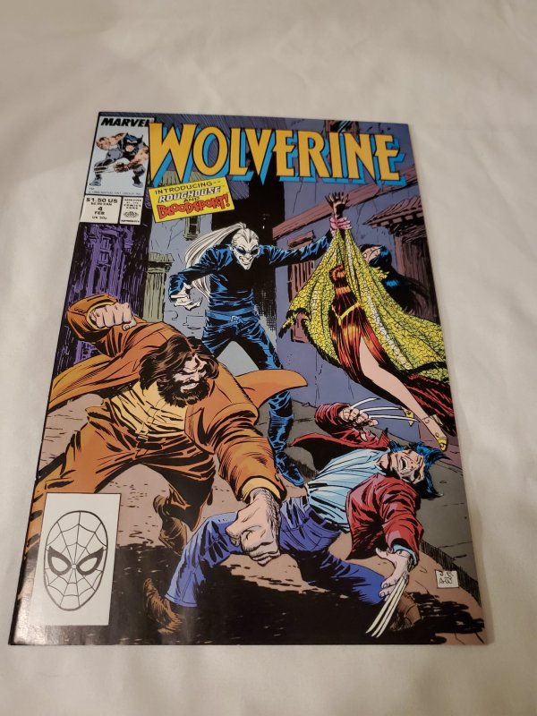 Wolverine 4 Near Mint- Cover by John Buscema and Al Williamson