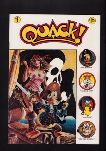 Quack! #1 - FRANK BRUNNER COVER + DAVE STEVENS EARLY WORK! (9.0/9.2) 1976