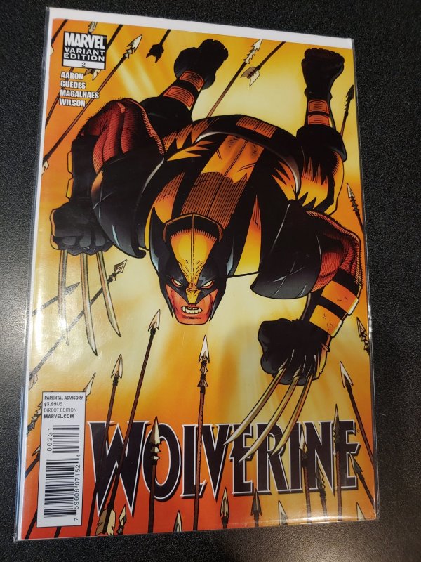 Wolverine #2 Arthur Adams Variant Marvel Comics 2010 Jason Aaron