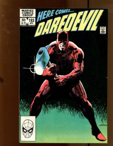 Daredevil #193 -  Klaus Janson Cover Art! (5.0/5.5) 1983