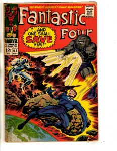 Fantastic Four # 62 VG Marvel Comic Book Human Torch Thing Dr. Doom RH3