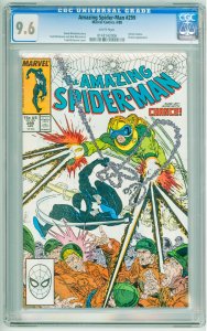 The Amazing Spider-Man #299 (1988) CGC 9.6! White Pages!
