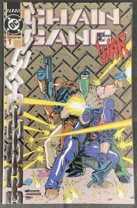 Chain Gang War #1 (1993, DC) Silver Foil Logo. NM+