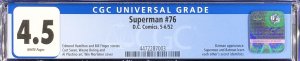 Superman #76 CGC 4.5 VG+ (1952) White Pages - Batman Appearance
