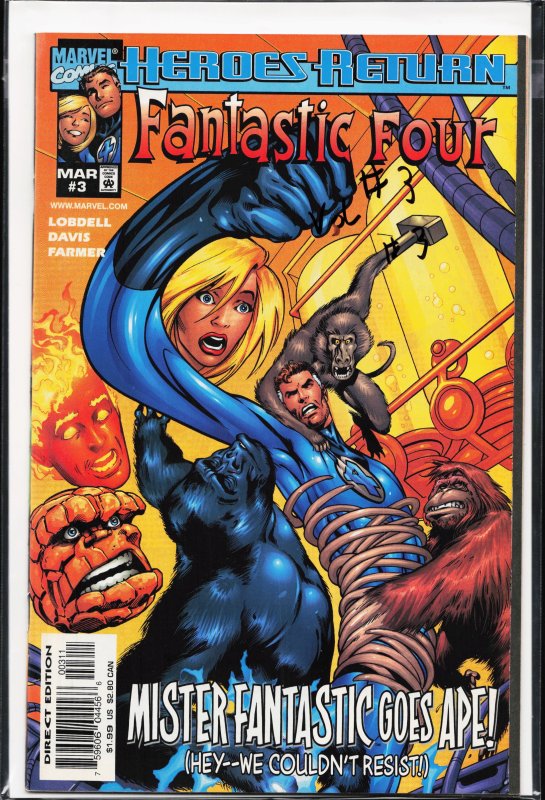 Fantastic Four #3 Direct Edition (1998) Fantastic Four