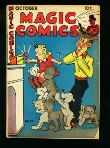 MAGIC COMICS #87 1946-DAGWOOD-POPEYE-BLONDIE-LONE RANGER-  vg VG