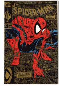 Spider-Man #1 Direct - Second Printing - Gold Edition (1990)