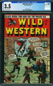 WILD WESTERN #12 (1950) CGC 3.5 VG-