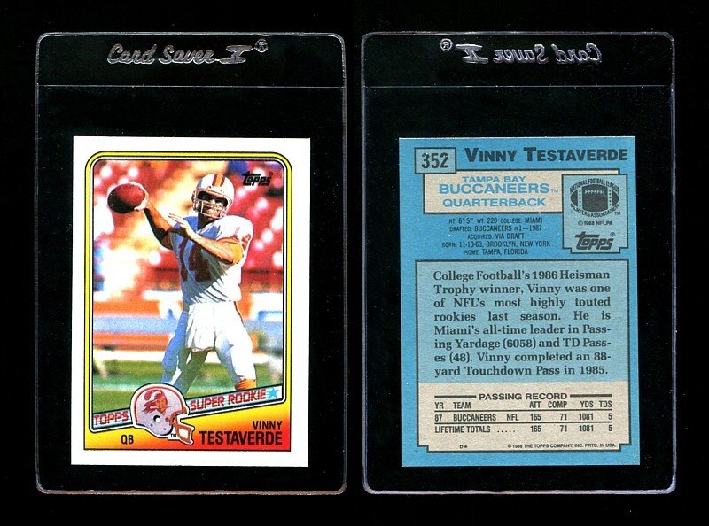 1988 Topps Vinny Testaverde #352 Rookie Card  MINT