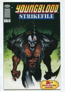 1993 Double Feature Youngblood Strikefile #1 ~Signed by Jae Lee~ (Grade 9.2) WH