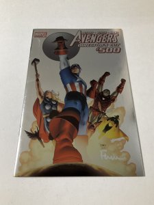 Avengers 500 Directors Cut Foil Variant Signed Finch Nm Near Mint Marvel Comics 