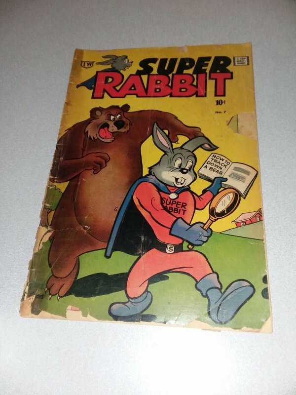Super Rabbit #7 (IW Pub, 1963) Timely Reprint captain america Comic Book cameo