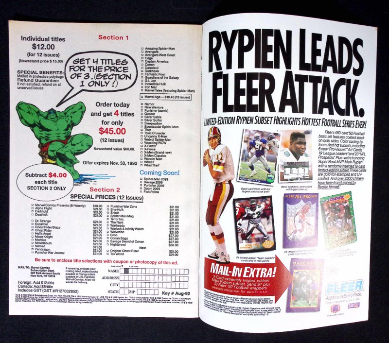 X-Force #15 (1992) – Cable vs Deadpool – Marvel Comics – 30th Anniversary Era