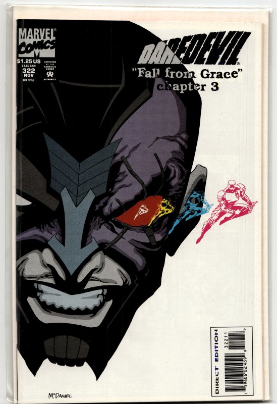 Daredevil #322 Direct Edition (1993) Daredevil