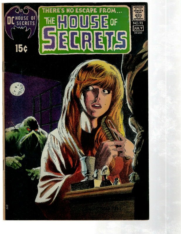 House Of Secrets # 92 VF/NM DC Comic Book Horror 1st Swamp Thing Appearance PG2