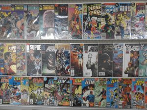 Huge Lot of 140+ Comics W/ New Teen Titans, Superman, Superboy Avg. VF- Cond.