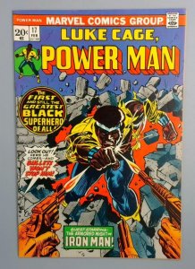 Power Man #17 FN+ 1st Luke Cage as Power Man Marvel Comics, 1974 JR1