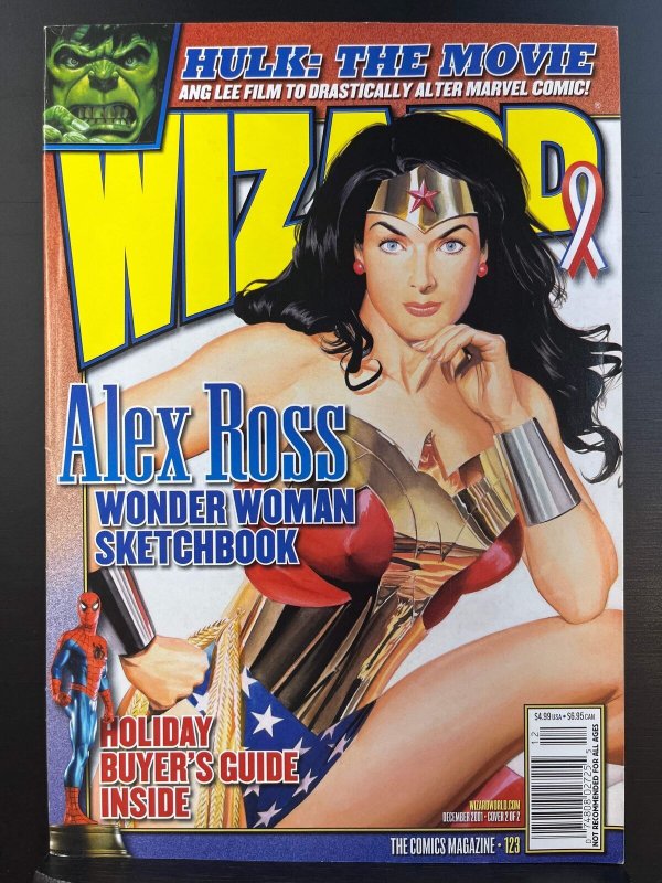 Wizard: The Guide to Comics #123 - Wonder Woman cover (damaged)