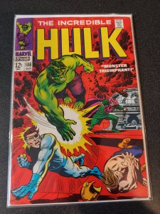 ​Incredible Hulk #108 Marvel Comics 1968! FN/VF