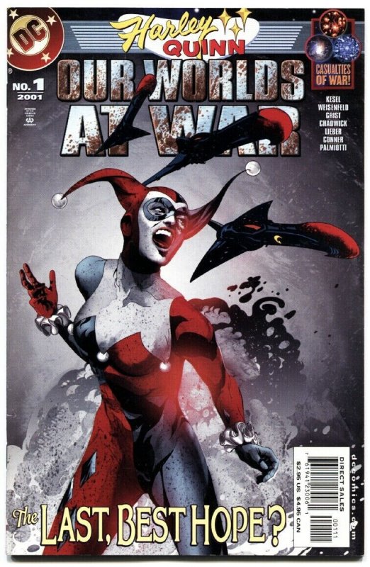 HARLEY QUINN OUR WORLDS AT WAR-2001-JAE LEE COVER-NM-HIGH GRADE-DC