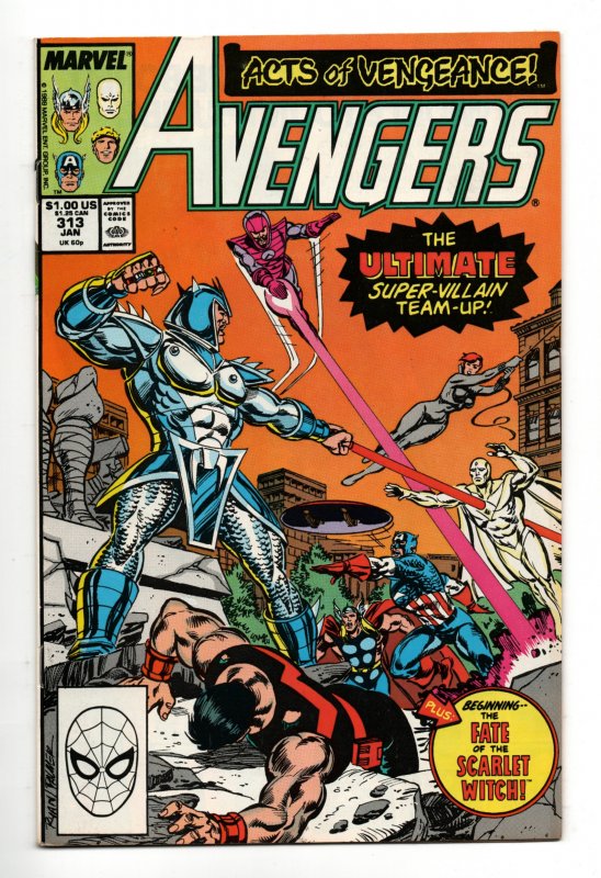 THE AVENGERS #313 (1990) PAUL RYAN | COPPER AGE | DIRECT EDITION