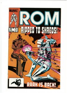 Rom Spaceknight #71 VF+ 8.5 Marvel Comics 1985 Steve Ditko