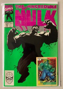 Incredible Hulk #377 Direct Marvel 1st Series (6.0 FN) with trading card (1991)