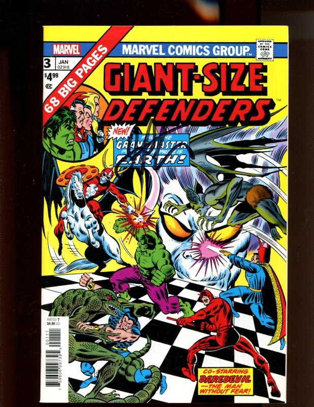 Giant Size Defenders #3 Facsimile Ed - SIGNED BY JIM STARLIN! (9.0/9.2) 2020