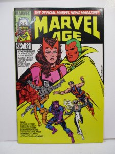 Marvel Age #29 (1985) The Vision & Scarlet Witch