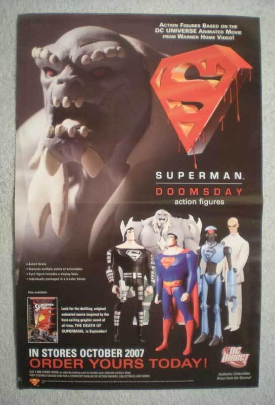 SUPERMAN DOOMSDAY Promo Poster, 11x17, 2007, Unused, more Promos in store