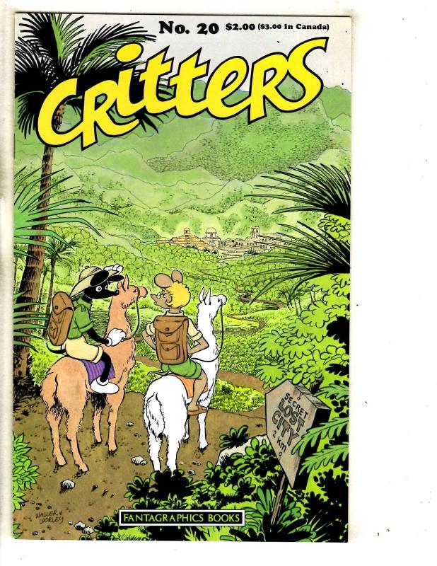 Critters # 20 VF/NM Fantagraphics Books Comic Book Adventures J289