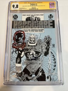 Hardware (1993) # 1 (CGC 9.8 SS WP) Signed (Cowan) & Sketch (Palmiotti) Platinum