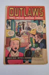 Outlaws #9 (1949) Good- 1.8 Frank Frazetta art