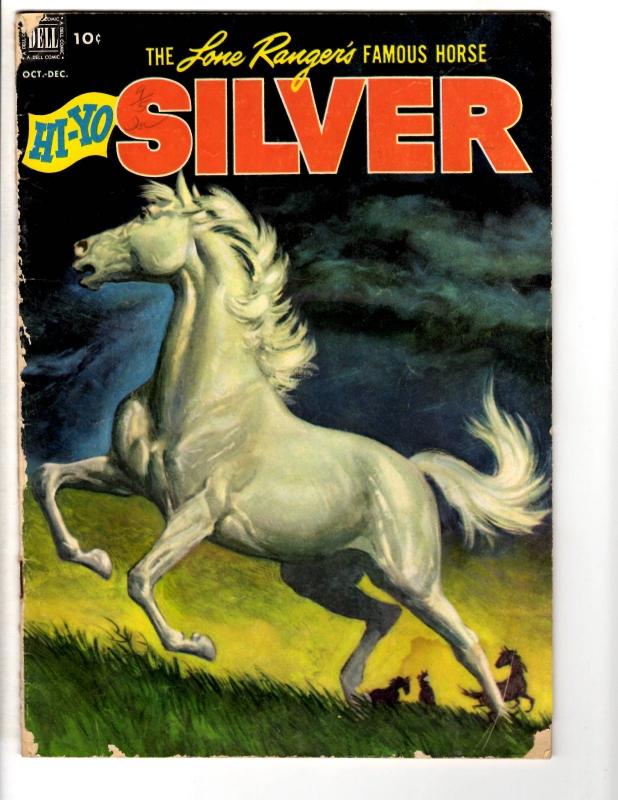 HI-YO Silver # 4 VG 1952 Golden Age Dell Western Comic Book Lone Ranger JL17