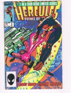 Hercules Prince Of Power #3 VF Marvel Captain Marvel Comic Book DE7