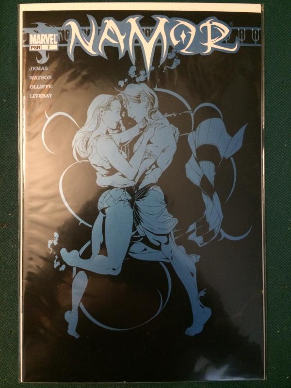 Namor #7 metallic blue on cover