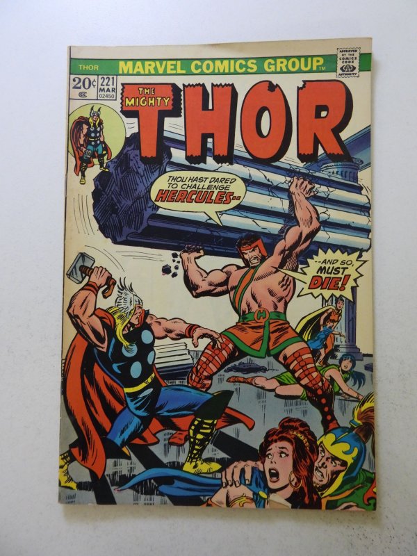 Thor #221 (1974) FN- condition see description