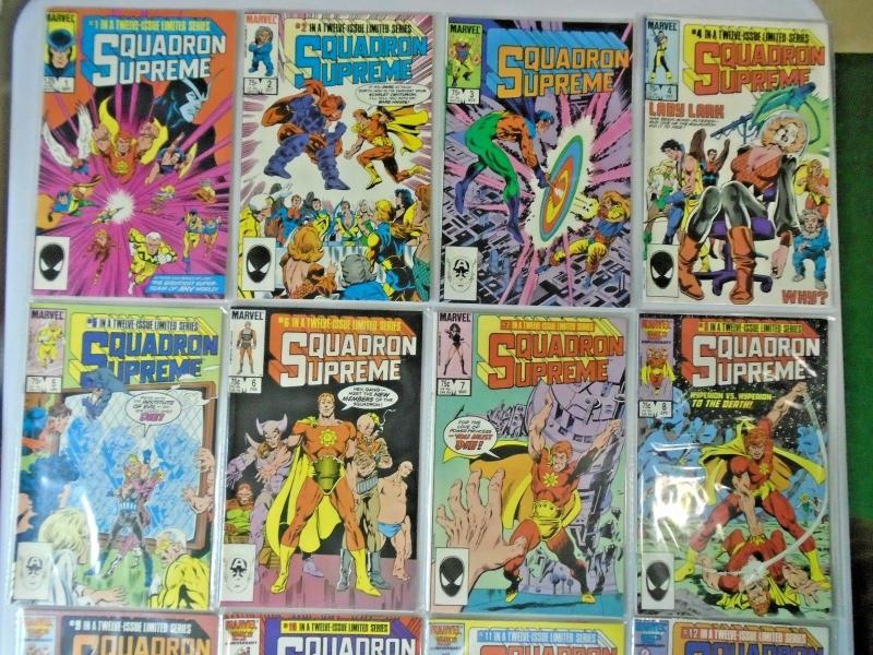 Squadron Supreme Lot From (1st, 2nd + Mini Series) 30 Different 8.0/VF