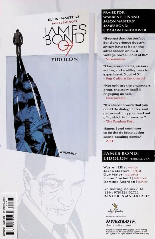 RED TEAM DOUBE TAP CENTER MASS Comic Issue 7 — 2017 Dynamite VF+ Con Garth Ennis 725130249180