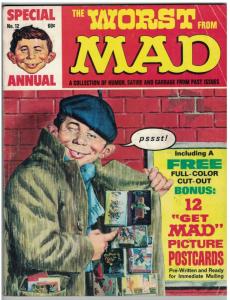 WORST FROM MAD (1969) 12 VG 1969 with PICTURE POSTCARDS