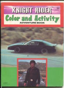 Knight Rider Color and Paint Book #1 1983-Pontiac Trans Am-Hasselhoff-VF