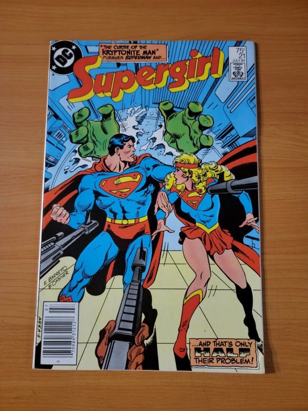 Supergirl v2 #21 Newsstand Variant ~ VERY FINE - NEAR MINT NM ~ 1984 DC Comics