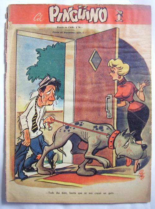 Revista El Pinguino Comic Numero 4 Humor colección vintage