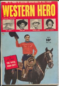 Western Hero #92  1950 - Fawcett  -VF- - Comic Book