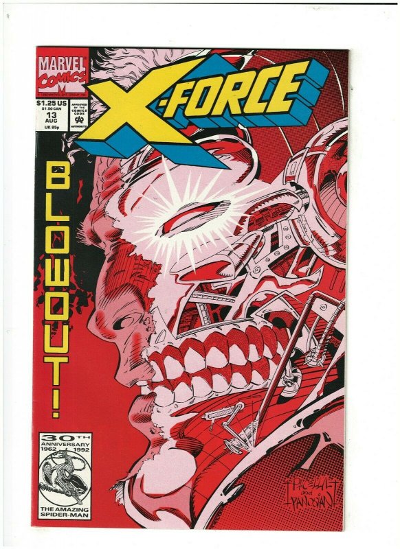 X-Force #13 NM- 9.2 Marvel Comics 1992 Cable & Shatterstar